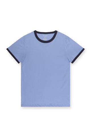 Casual Classic Ringer T-Shirt - Light Blue