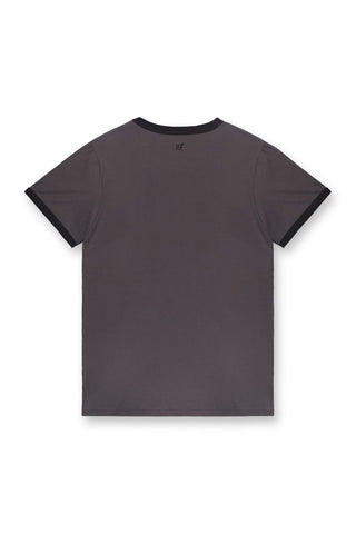 Casual Classic Ringer T-Shirt - Dark Gray