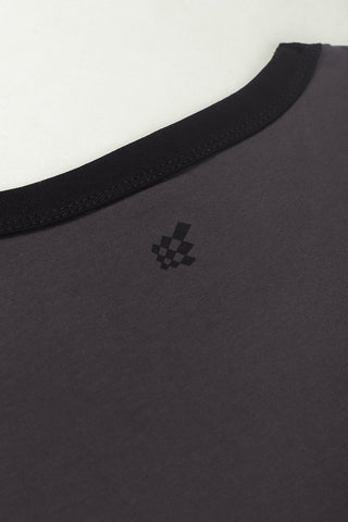 Casual Classic Ringer T-Shirt - Dark Gray